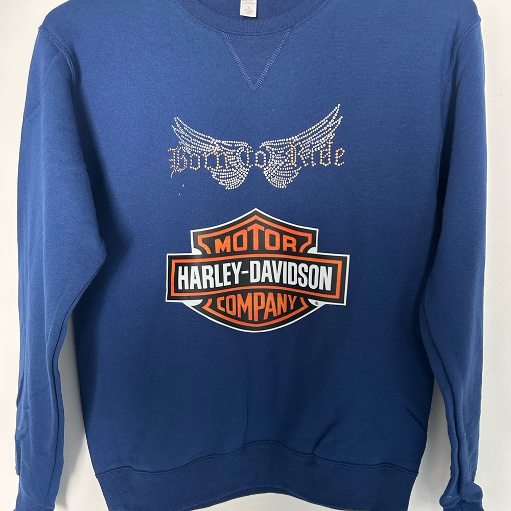 Fruit of the Loom Blue Graphic Sweatshirt